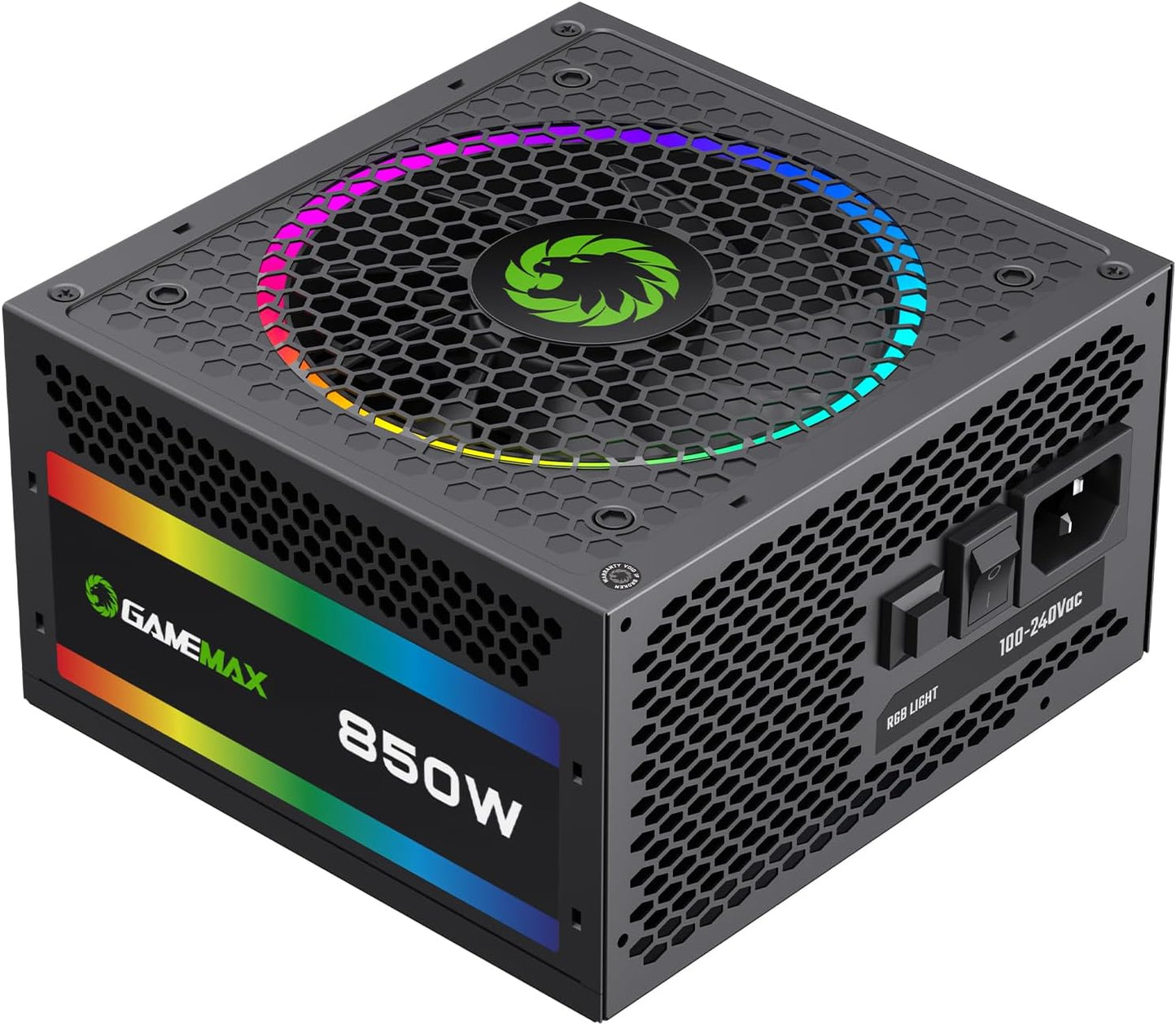 850W 80 plus Gold Power Supply, ATX 3.0 & PCIE 5.0 Ready, 100% Japanese Capacitors, Fully Modular, ARGB SYNC, RGB-850 SE