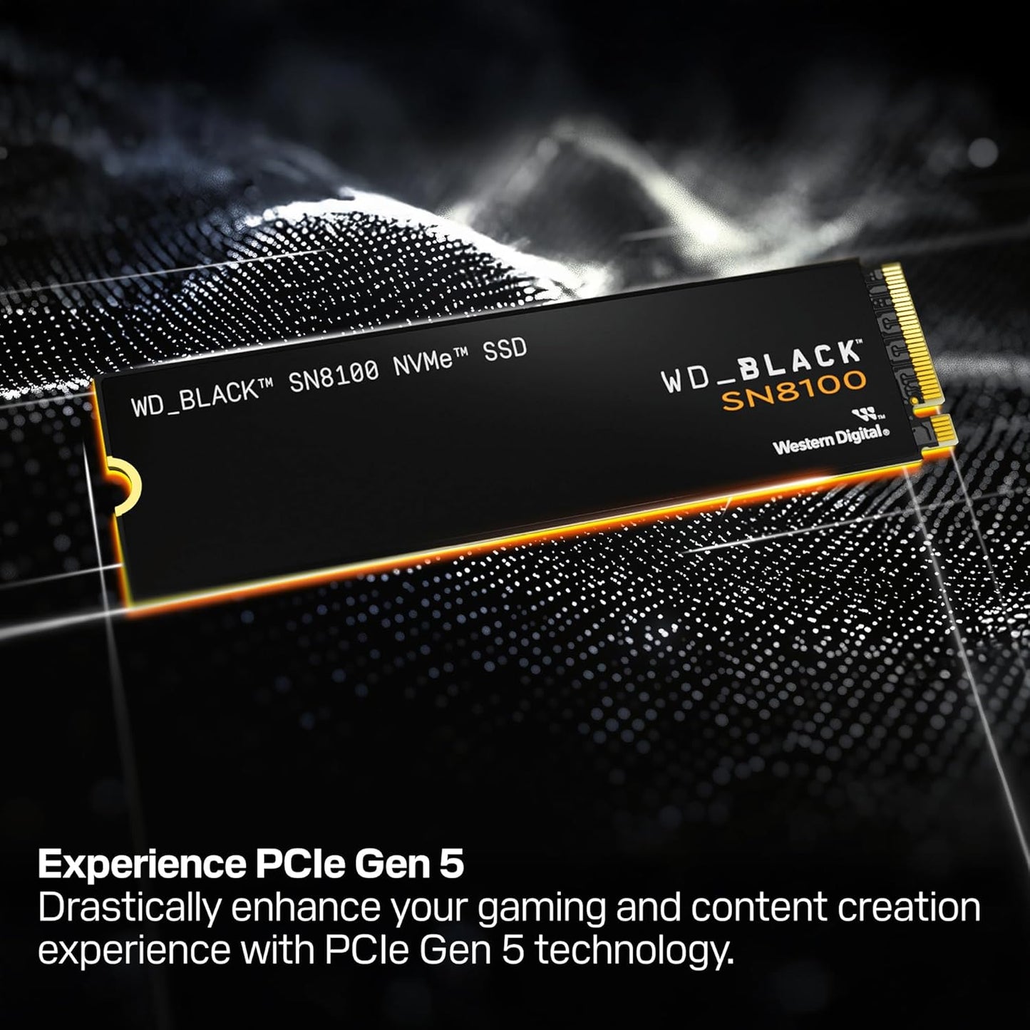1TB SN8100 Nvme SSD Internal Solid State Drive - Gen 5 Pcie 5.0X4, M.2 2280, Seq. Read Speeds up to 14,900 Mb/S, Best for AI Applications, Gaming, and Video Editing - WDS100T1X0M