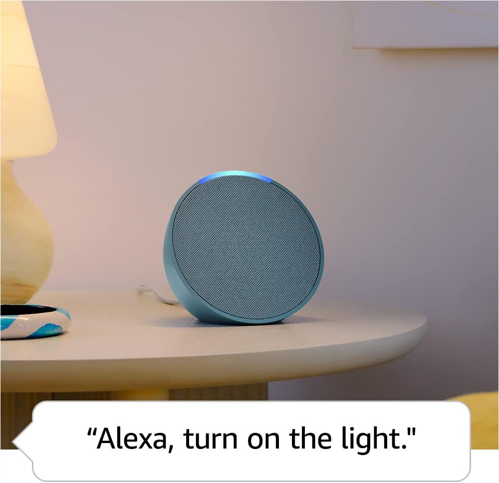 Echo Pop (Latest Model) - Compact Alexa Speaker, Ideal for Any Space, Midnight Teal