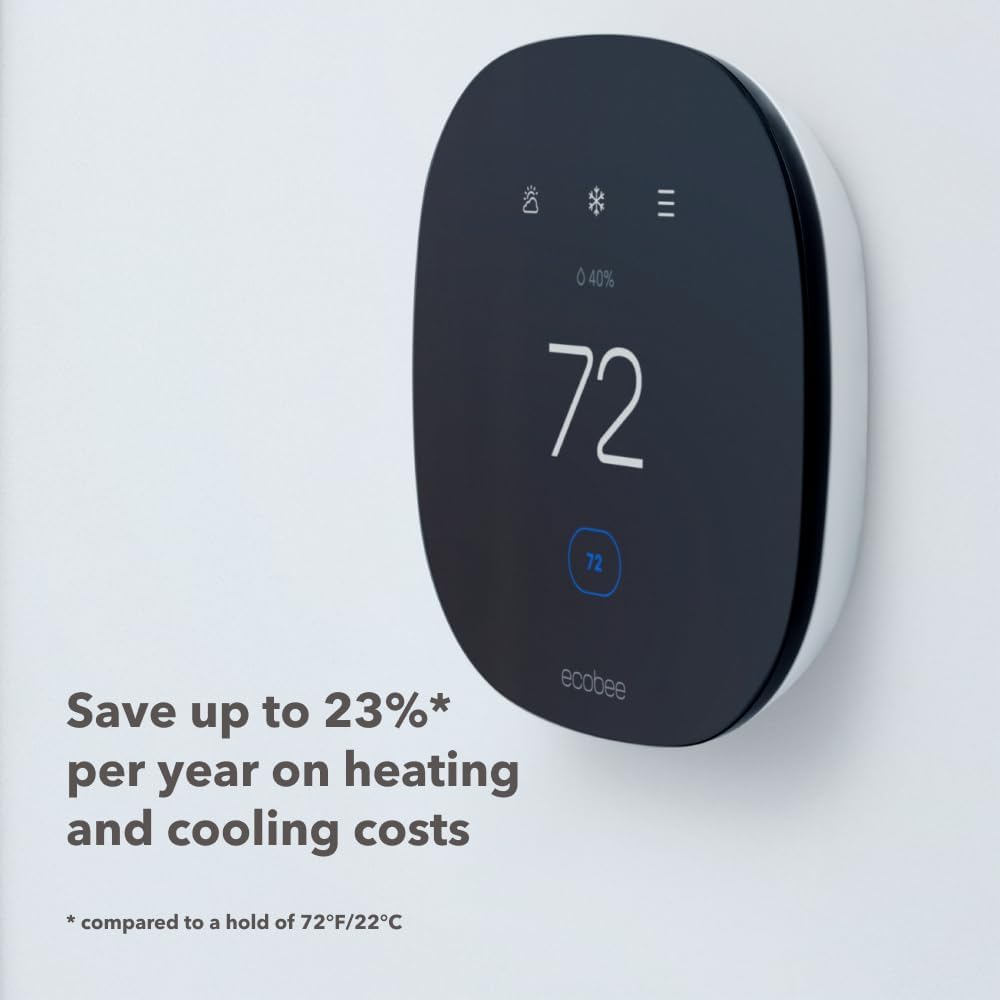 3 Lite Smart Thermostat with Whole Home Sensors Bundle (3 Lite Programmable Wifi Smart Thermostat, Smartsensor 1 Pack, Smartsensor for Doors & Windows 1 Pack) - Smart Home