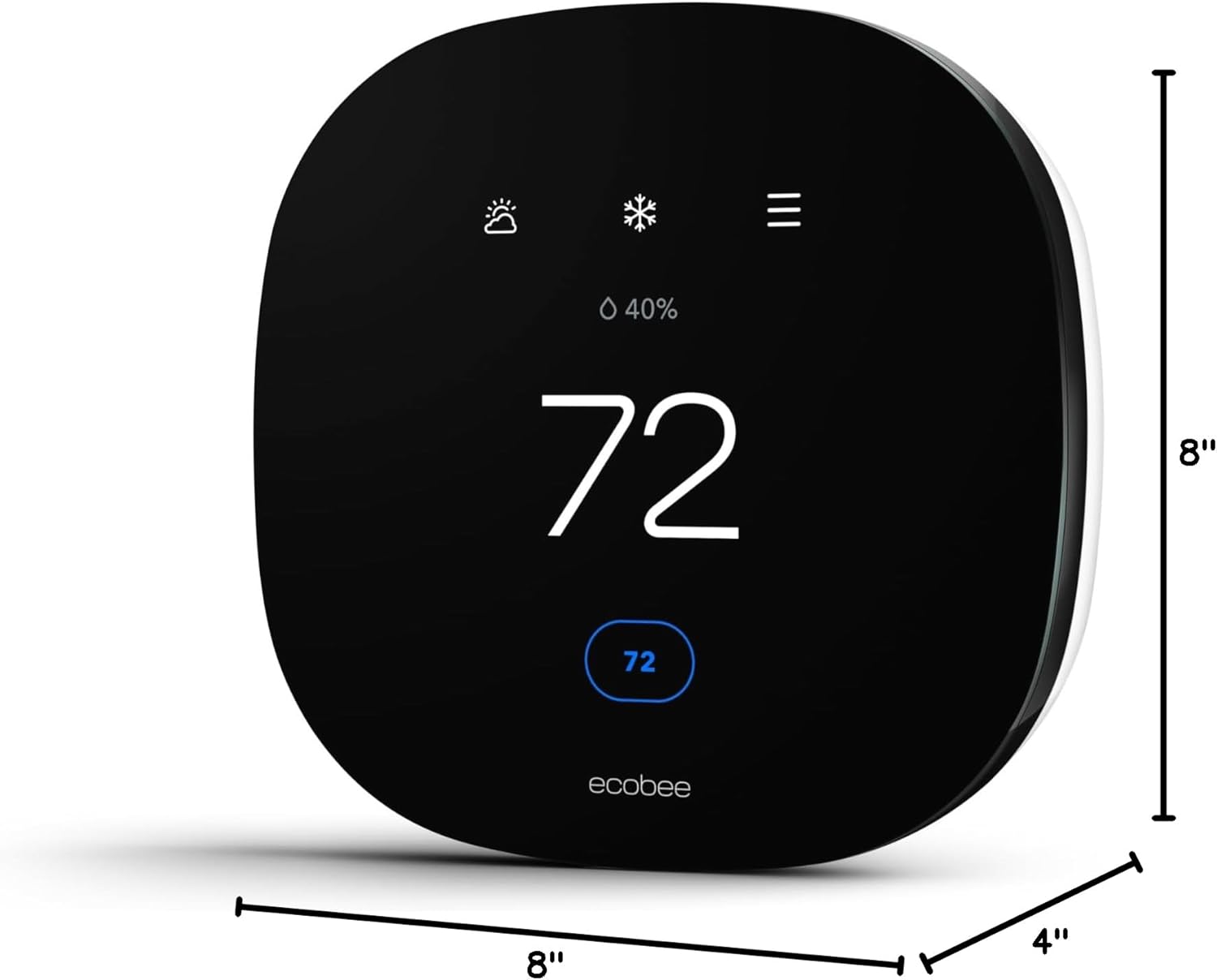 3 Lite Smart Thermostat with Whole Home Sensors Bundle (3 Lite Programmable Wifi Smart Thermostat, Smartsensor 1 Pack, Smartsensor for Doors & Windows 1 Pack) - Smart Home