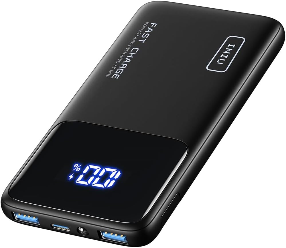 Portable Charger, Slimmest Fast Charging 10000Mah USB C In/Out Power Bank, 22.5W PD3.0 QC4+ Battery Pack, Portable Phone Charger for Iphone 16 15 14 13 12 Pro Samsung S22 S21 Google Airpods Ipad
