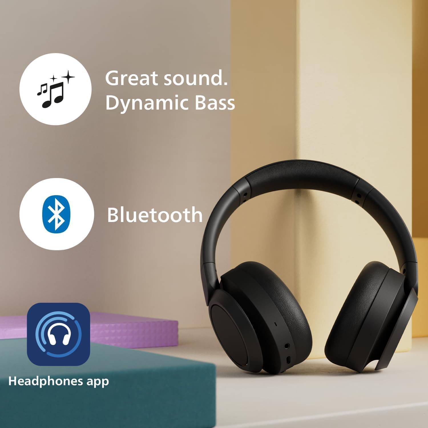 H6509 Wireless Headphones,Over-Ear Bluetooth Headphones with Noise Canceling Pro,Dynamic Bass,70H Battery Life,Fast Charging,Soft Ear Cups,Bluetooth 5.3, Multipoint Connectivity,App Control