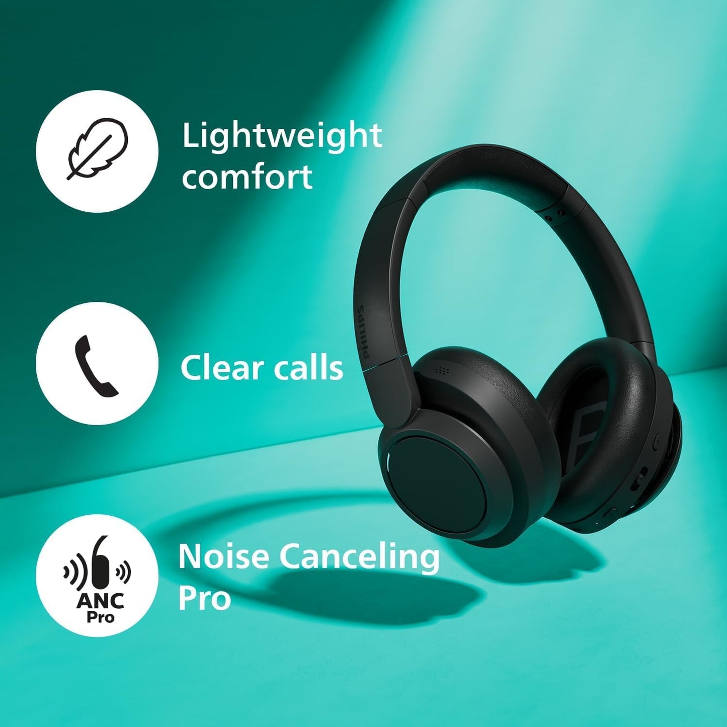 H6509 Wireless Headphones,Over-Ear Bluetooth Headphones with Noise Canceling Pro,Dynamic Bass,70H Battery Life,Fast Charging,Soft Ear Cups,Bluetooth 5.3, Multipoint Connectivity,App Control