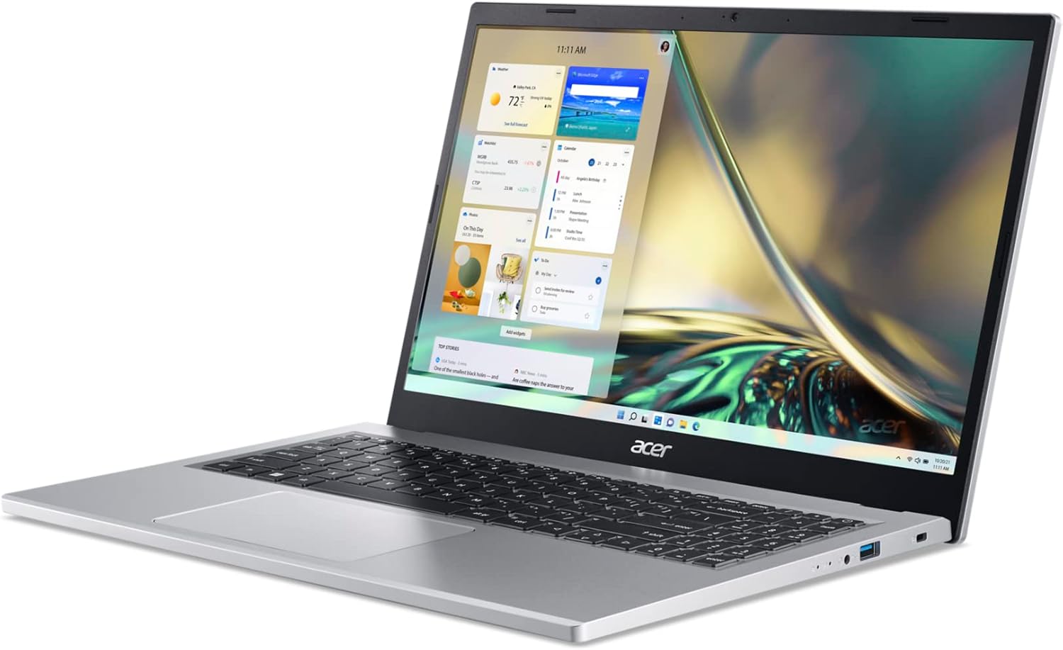 Aspire 3 A315-24PT-R0UX Slim Laptop, 15.6" Full HD IPS Touch Display, AMD Ryzen 5 7520U Quad-Core Processor, AMD Radeon Graphics, 16GB LPDDR5, 512GB Nvme SSD, Wi-Fi 6, Windows 11 Home