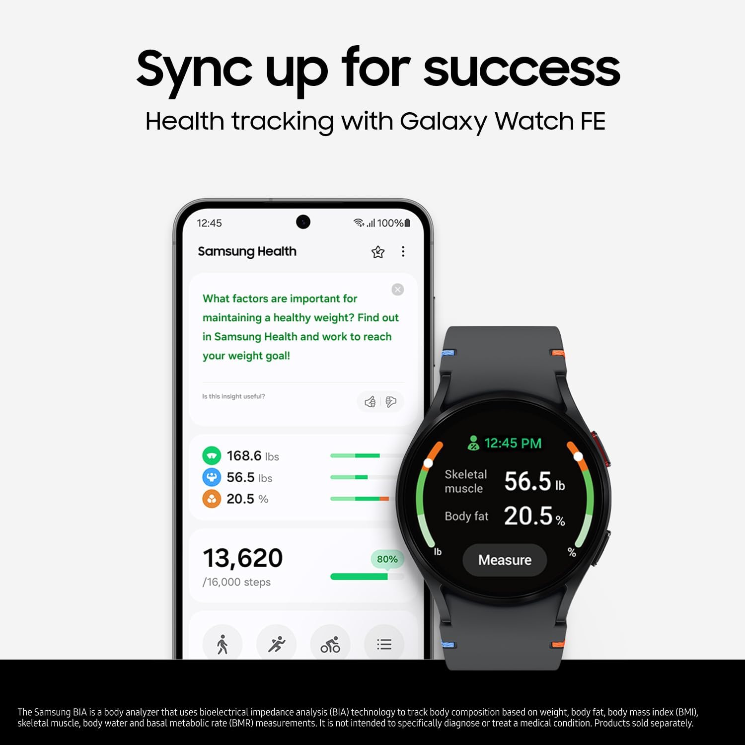 Galaxy Watch FE 40Mm Bluetooth AI Smartwatch W/Fitness Tracking, BIA Sensor, Personalized HR Zones, Heart Rate Tracker, Sleep Monitor, 2024, Black [US Version, 1Yr Manufacturer Warranty]
