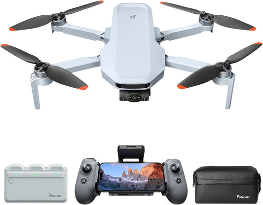 ATOM 2 Drone with Camera for Adults 4K Video, 8K Photo, under 249G, 3-Axis Gimbal, 10KM Transmission, AI Track, Vertical Shooting, AI Night Shot, Quickshots, Fly More Combo (96-Min Flight)