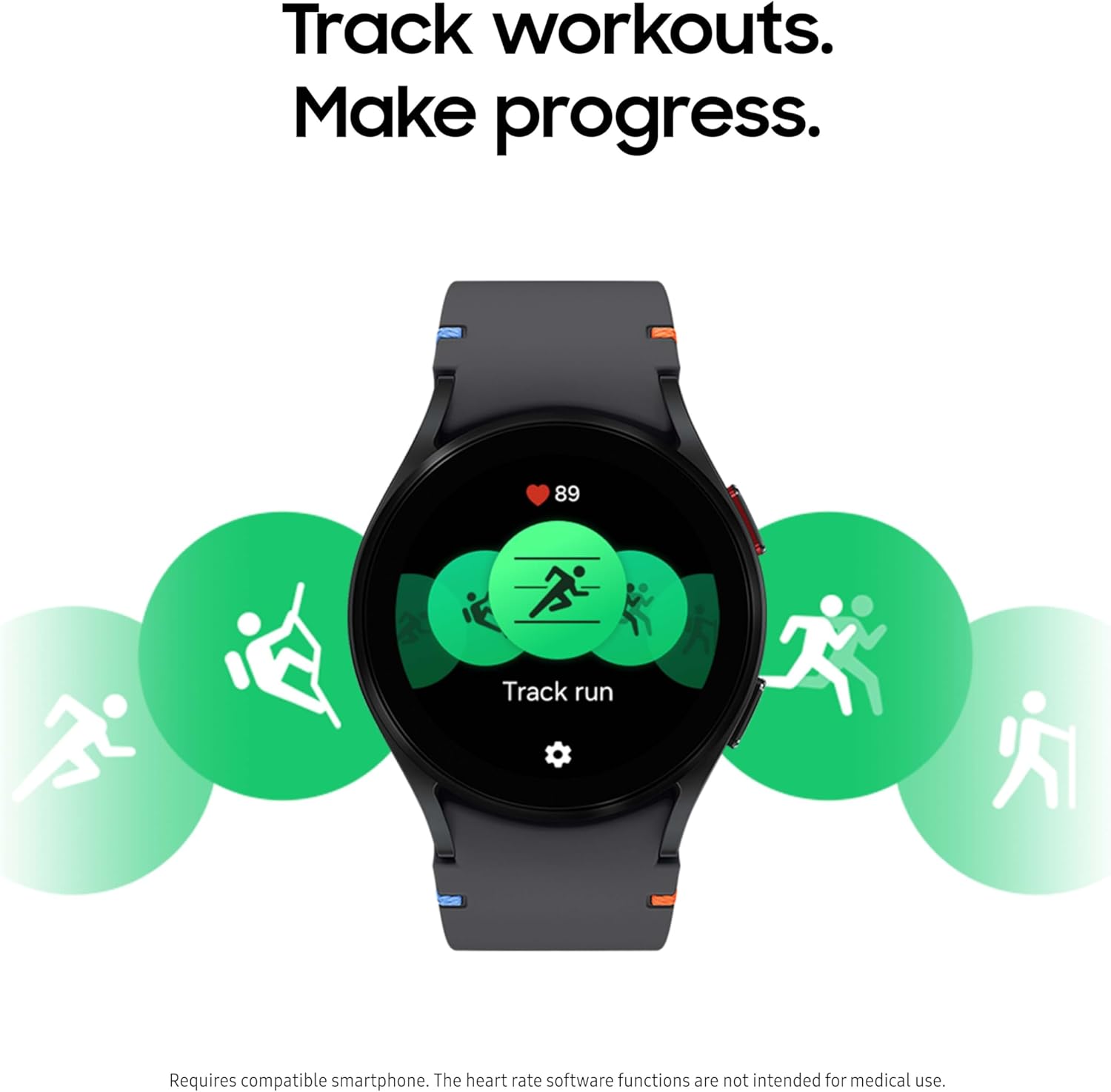 Galaxy Watch FE 40Mm Bluetooth AI Smartwatch W/Fitness Tracking, BIA Sensor, Personalized HR Zones, Heart Rate Tracker, Sleep Monitor, 2024, Black [US Version, 1Yr Manufacturer Warranty]