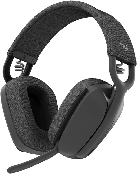 Zone Vibe 100 Lightweight Wireless over Ear Headphones with Noise Canceling Microphone, Advanced Multipoint Bluetooth Headset, Works with Teams, Google Meet, Zoom, Mac/Pc - Graphite