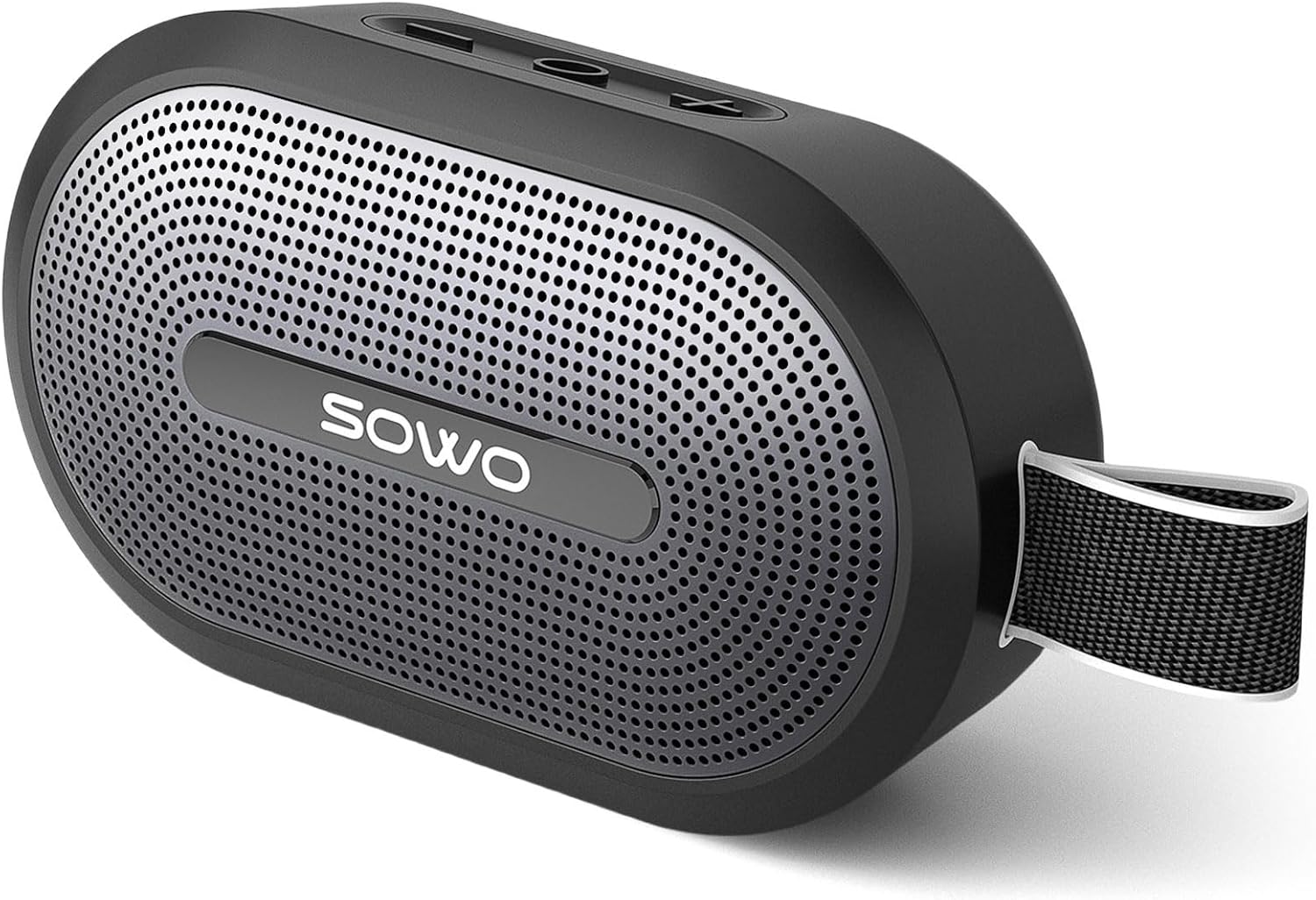 Wireless Portable Small Speaker, Ultra Magnetic Bluetooth Speaker for Golf Cart, Coverless IP67 Waterproof, 24 H Playtime, Pro Sound, Clip on Design for Outdoor, Indoor - Black