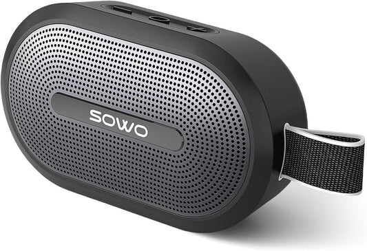 Wireless Portable Small Speaker, Ultra Magnetic Bluetooth Speaker for Golf Cart, Coverless IP67 Waterproof, 24 H Playtime, Pro Sound, Clip on Design for Outdoor, Indoor - Black