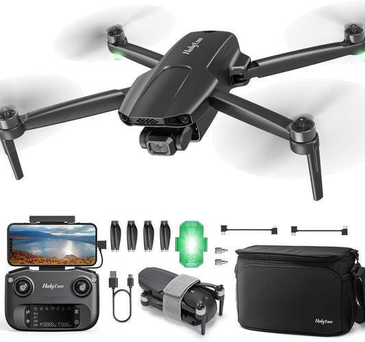 HT70 3 Axis Brushless Gimbal GPS Drones with Camera for Adults 4K; FAA Compliant FPV RC Quadcopter Drone with 4K/30FPS Video, 10000Ft Range, Quickshot, Night Vision, Follow Me, Auto Return