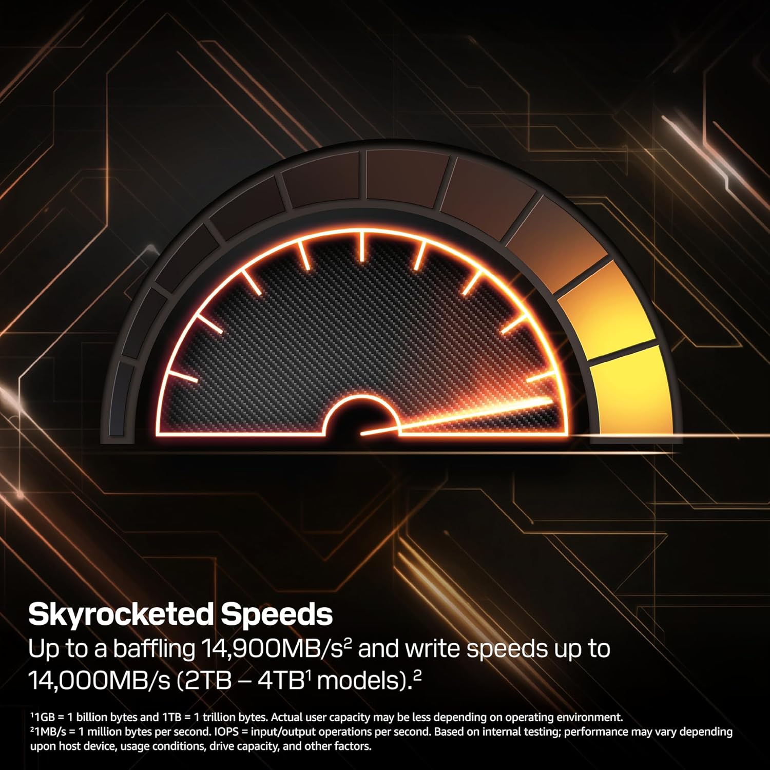 1TB SN8100 Nvme SSD Internal Solid State Drive - Gen 5 Pcie 5.0X4, M.2 2280, Seq. Read Speeds up to 14,900 Mb/S, Best for AI Applications, Gaming, and Video Editing - WDS100T1X0M