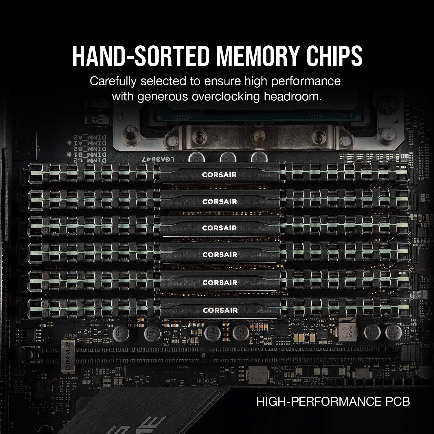 VENGEANCE LPX DDR4 RAM 32GB (2X16Gb) 3200Mhz CL16-20-20-38 1.35V Intel AMD Desktop Computer Memory - Black (CMK32GX4M2E3200C16)
