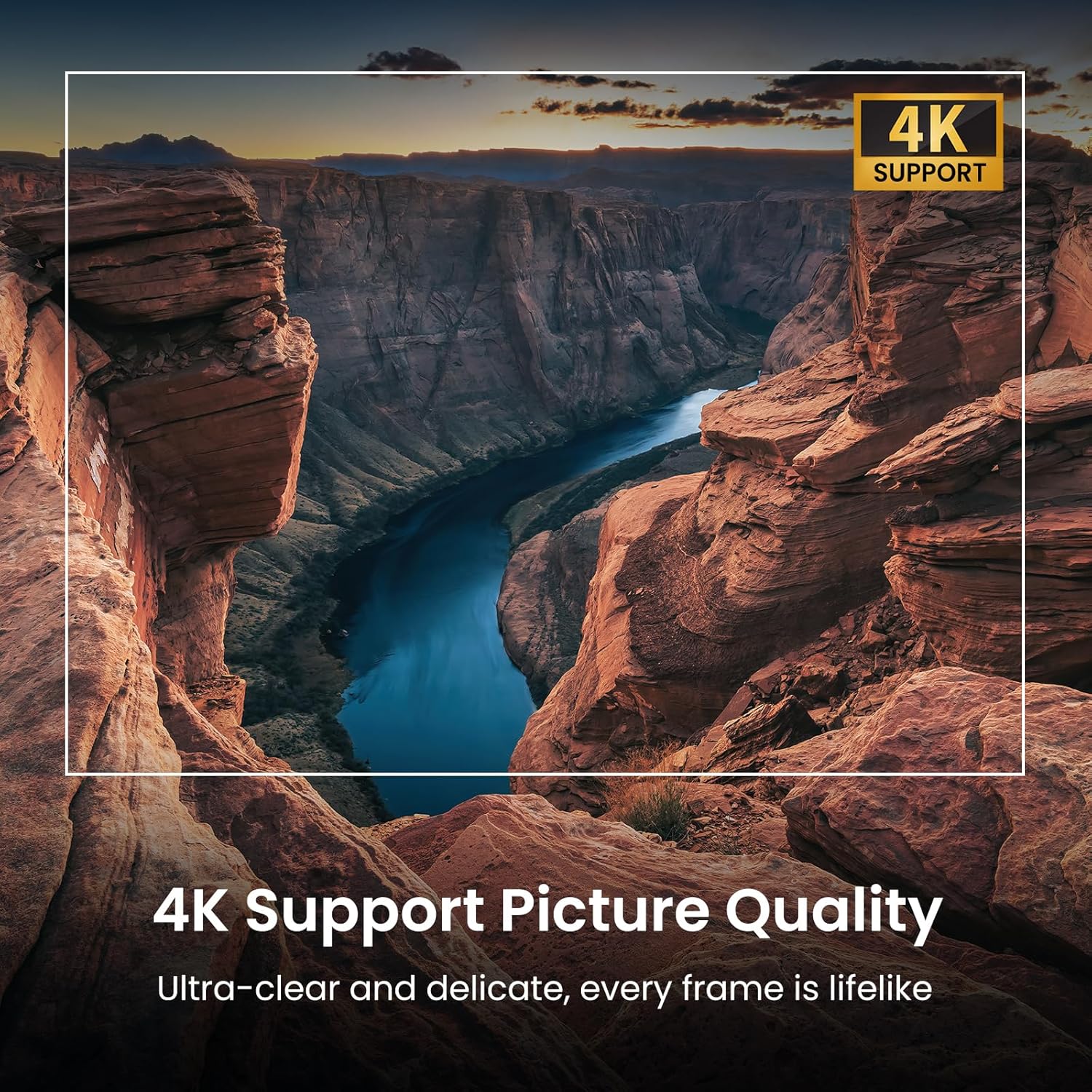 Official Google TV Smart Projector,  4K UHD Home Theater with Dolby Sound, Wi-Fi & Bluetooth, Built-In Streaming Apps, Compatible with Games Consoles & Smartphone, Indoor & Outdoor Use