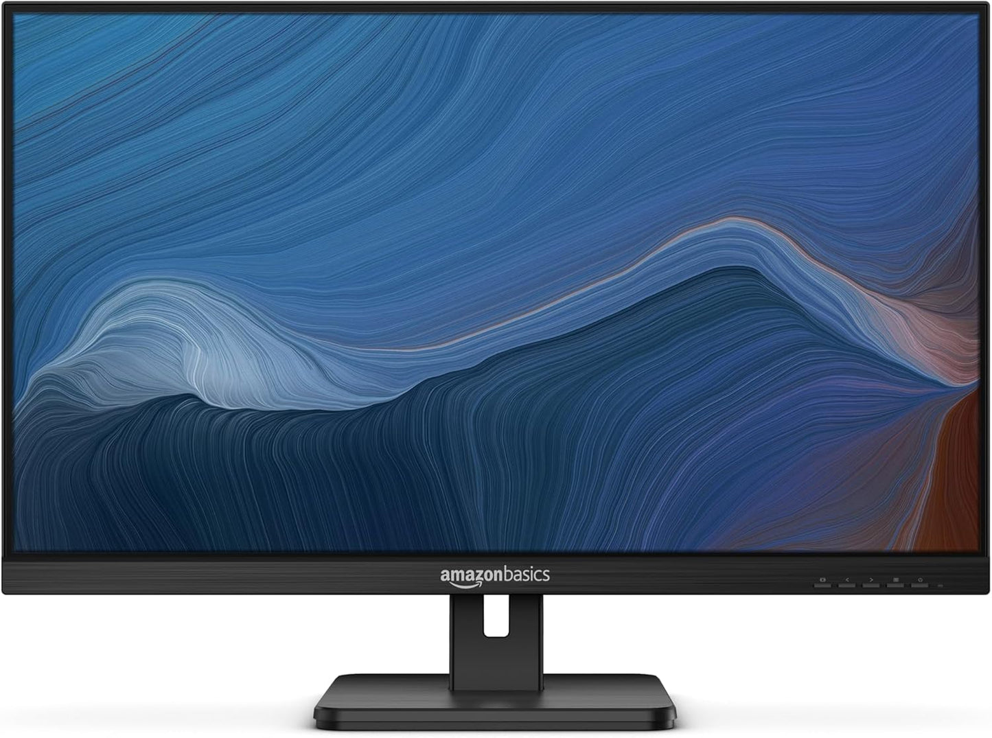 IPS Monitor 75 Hz Powered with AOC Technology FHD 1080P HDMI, Display Port and VGA Input VESA Compatible Built-In Speakers for Office and Home, 27 In, Black