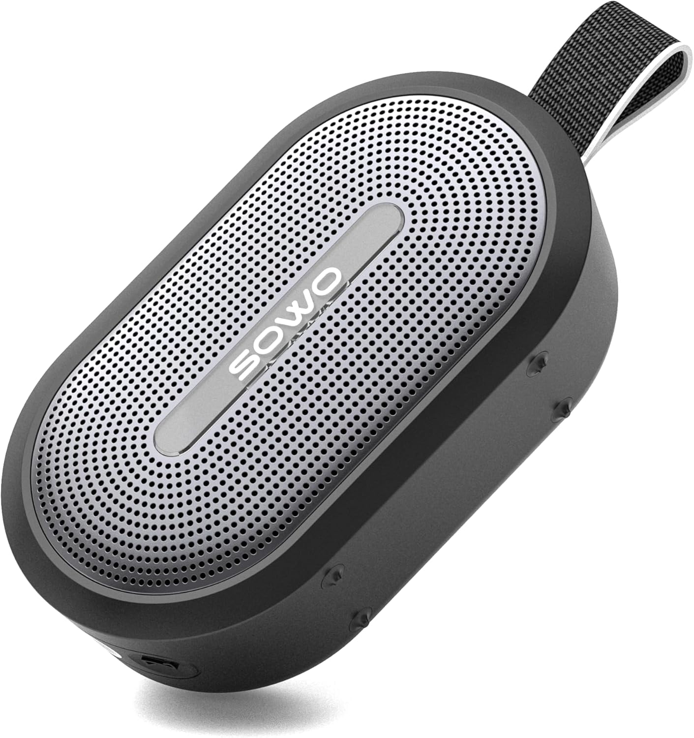 Wireless Portable Small Speaker, Ultra Magnetic Bluetooth Speaker for Golf Cart, Coverless IP67 Waterproof, 24 H Playtime, Pro Sound, Clip on Design for Outdoor, Indoor - Black