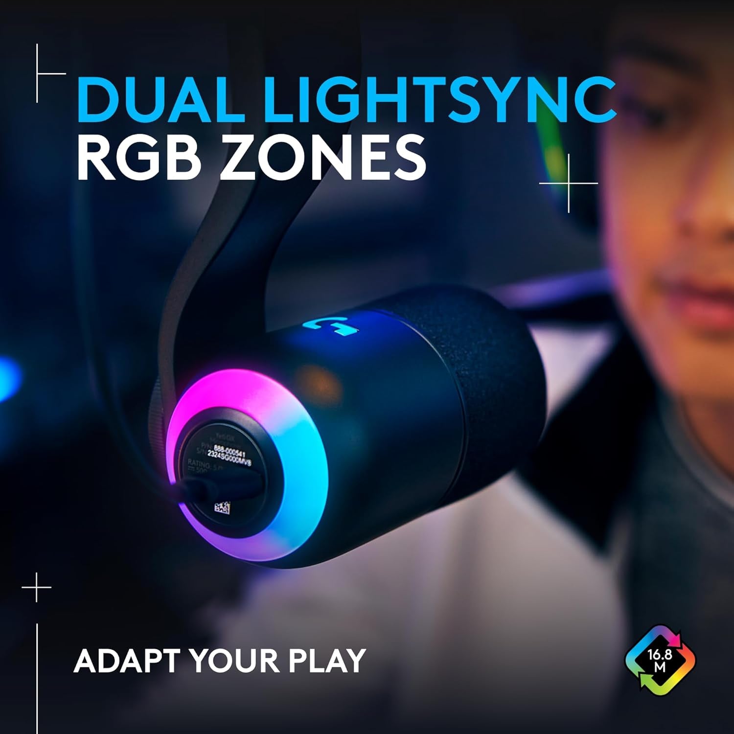Yeti GX Dynamic RGB Gaming Microphone, Podcast Microphone with LIGHTSYNC, Blue VOICE, G HUB Control, USB Plug and Play - Black