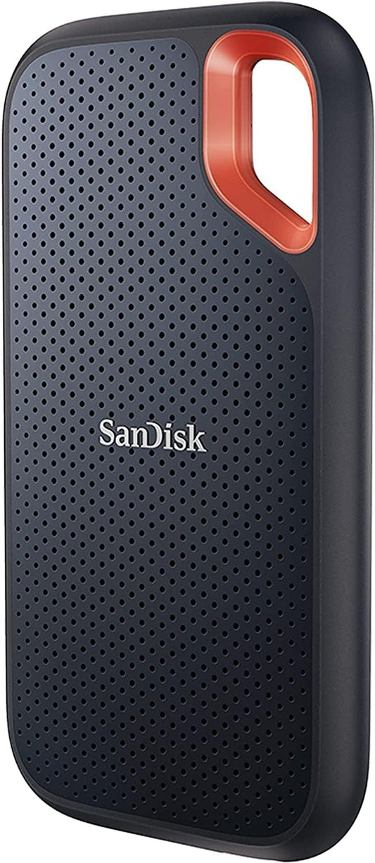 4TB Extreme Portable SSD - up to 1050Mb/S, USB-C, USB 3.2 Gen 2, IP65 Water and Dust Resistance, Updated Firmware - External Solid State Drive - SDSSDE61-4T00-G25